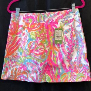 NWT Lilly Pulitzer marigold skort in scuba to Cuba